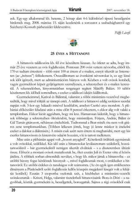 Szent ErzsÃ©bet (PDF - 422 KB) - MÃ¡tyÃ¡s-templom