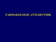 Antiarytmika, β-blokátory, inhibitory ACE a sartany