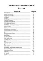 ConvenÃ§Ã£o Coletiva de Trabalho 2006/2007 - sicepot-mg