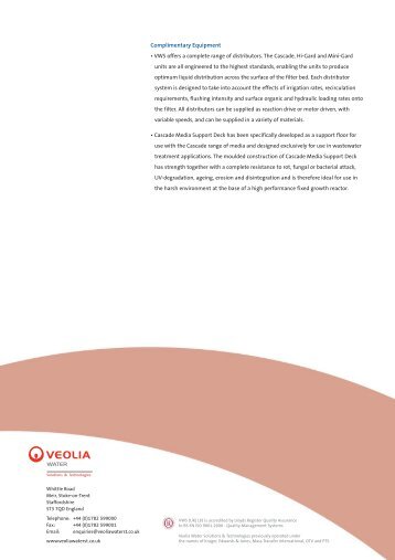 Product Brochure - Veolia Water Solutions & Technologies