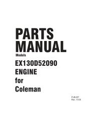 EX13 Parts List - Coleman Powermate - Small Engine Suppliers