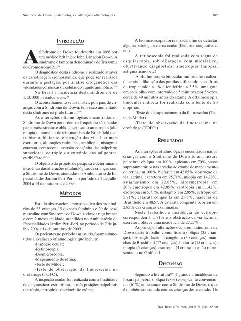 Mai-Jun - Sociedade Brasileira de Oftalmologia