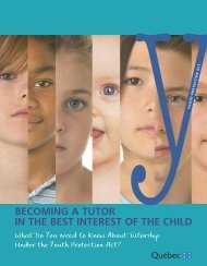 Becoming a tutor in the best interest of the child - Gouvernement du ...