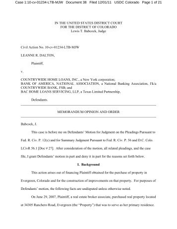 countrywide home loans inc Pfeifer v. Countrywide Home Loans - California Land Title Association countrywide home loans inc Pfeifer v. Countrywide Home Loans - California Land Title Association