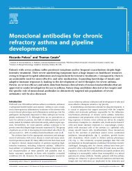 Monoclonal antibodies for chronic refractory asthma and pipeline ...