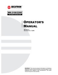 LT-2002 MR-2100_2200 Operator's Manual Rev.0 - Secutron