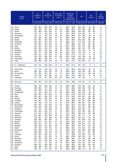 Download the Indonesia Human Development Report 2004. - UNDP