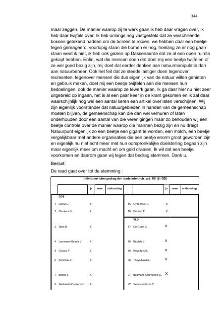 238 PROCES-VERBAAL DER ZITTING VAN DE ... - Groen Diest