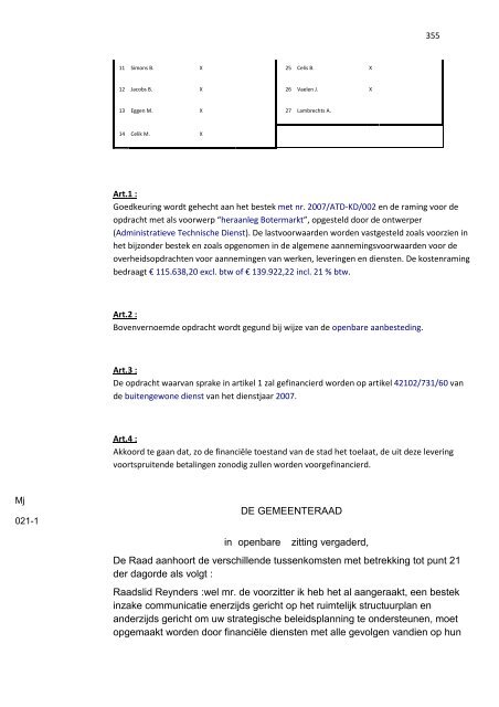 238 PROCES-VERBAAL DER ZITTING VAN DE ... - Groen Diest