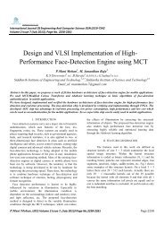 Design and VLSI Implementation of High- Performance Face ... - Ijecs