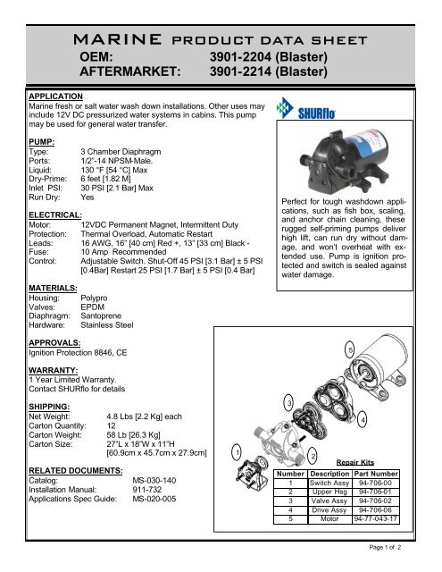 3901-2214 (Blaster) - SHURflo