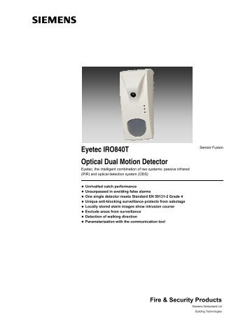 Eyetec IRO840T Optical Dual Motion Detector - IDTec