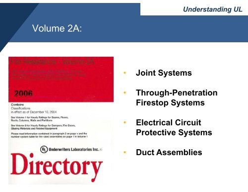 Understanding the UL Fire Resistance Directories - Ron Blank ...