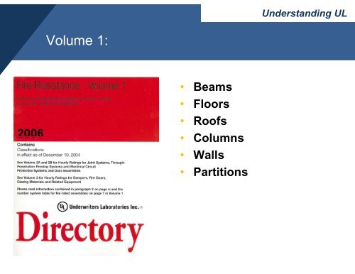 Understanding the UL Fire Resistance Directories - Ron Blank ...