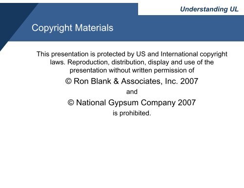 Understanding the UL Fire Resistance Directories - Ron Blank ...