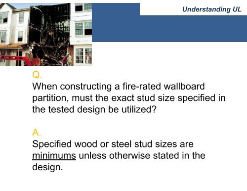 Understanding the UL Fire Resistance Directories - Ron Blank ...