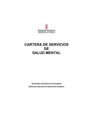 cartera de servicios de salud mental - Conselleria de Sanitat