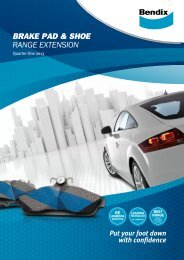 BRAKE PAD & SHOE RANGE EXTENSION - Bendix