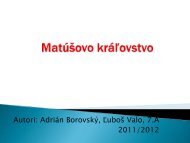 Matúšove kráľovstvo - ZŠ Strání