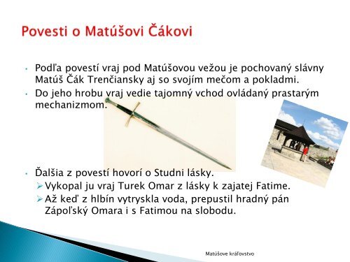 Matúšove kráľovstvo - ZŠ Strání