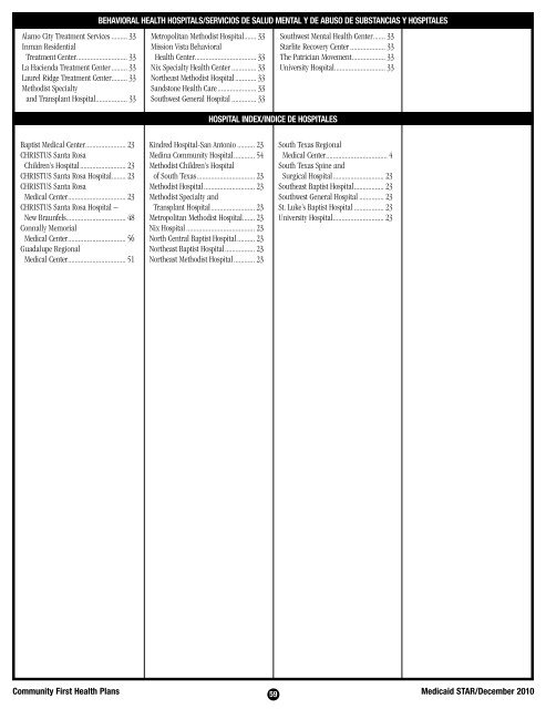 Primary Care Provider Directory - Community First Health Plans.