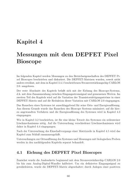 Bildgebung mit DEPFET - Prof. Dr. Norbert Wermes - UniversitÃ¤t Bonn