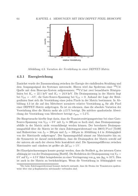 Bildgebung mit DEPFET - Prof. Dr. Norbert Wermes - UniversitÃ¤t Bonn