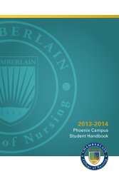 Phoenix Campus Student Handbook - Chamberlain