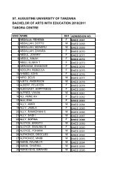 baed direct and remedial allocation finale - Saint Augustine ...