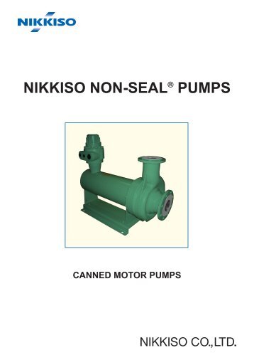 NIKKISO NON-SEALÂ® PUMPS - Lewa