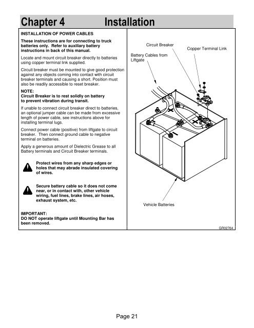 Installation Manual HLF-25, 30, 40, & 50 - Waltco