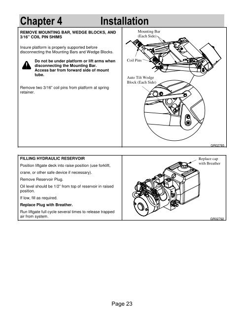 Installation Manual HLF-25, 30, 40, & 50 - Waltco