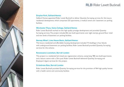 Residential Expertise - Rider Levett Bucknall