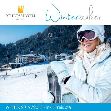 Winterprospekt 2012 / 13 - Schlosshotel Fiss