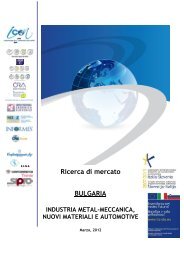 Ricerca di mercato BULGARIA INDUSTRIA METAL - iCon