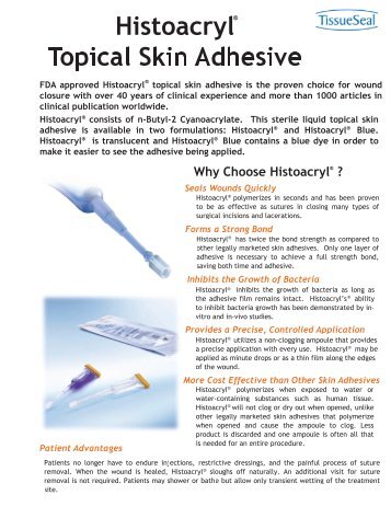 Histoacryl Topical Skin Adhesive - QuickMedical