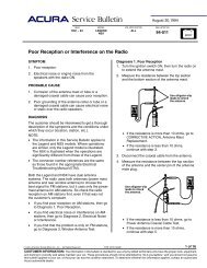 TSB Poor Reception or Interference on the Radio - Dali Racing