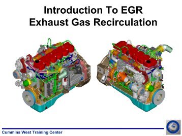 Cummins West Training Center Exhaust Gas Recirculation