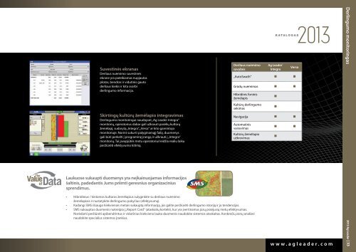 KATALOGAS - Ag Leader Technology