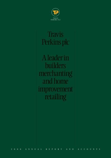 2 0 0 8 ... - Travis Perkins Plc