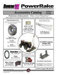 Catalog of PowerRake Accessories. - Somero Enterprises