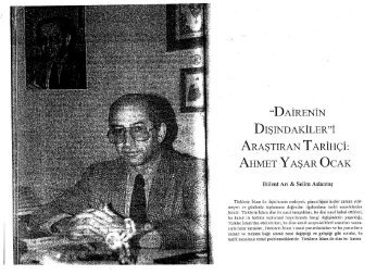 Dairenin Dışındakileri Araştıran Tarihçi: Ahmet Yaşar Ocak