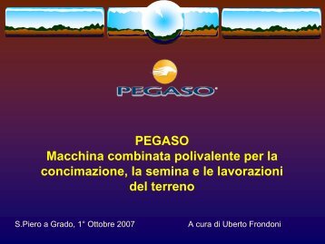 PEGASO seminatrice da sodo