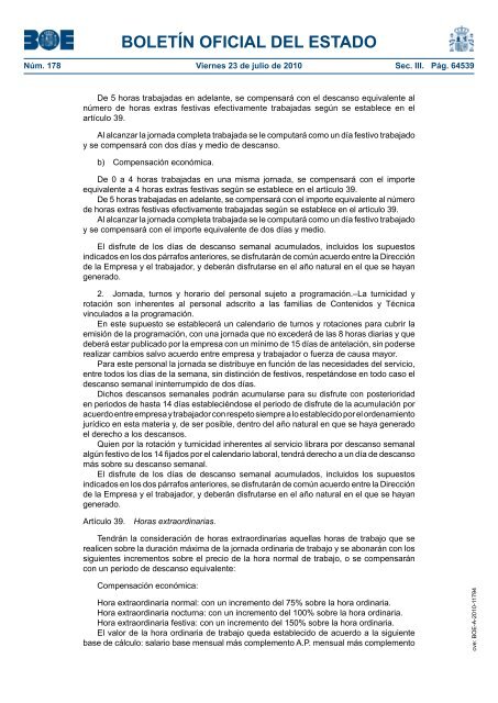 DisposiciÃ³n 11794 del BOE nÃºm. 178 de 2010 - Sindicato Nacional ...