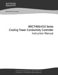 WECT400/410 Series Cooling Tower Conductivity Controller ...