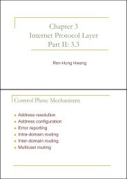 Chapter 3 Internet Protocol Layer Part II: 3.3 - High Speed Network ...