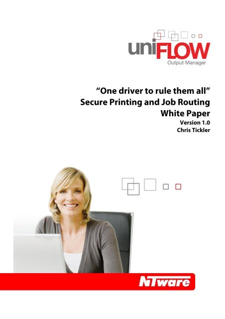 Secure Printing and Job Routing White Paper - Canon