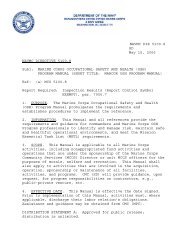 navmc dir 5100.8 marine corps occupational safety and ... - US Navy