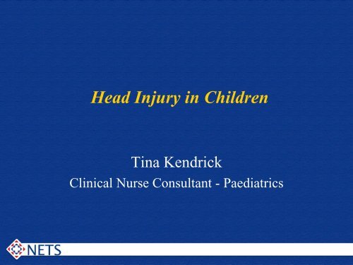Head injury in children - Emergency Care Institute