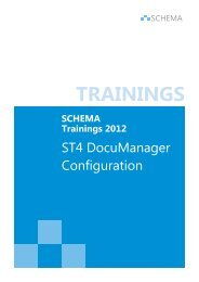 ST4 DocuManager Configuration - SCHEMA GmbH